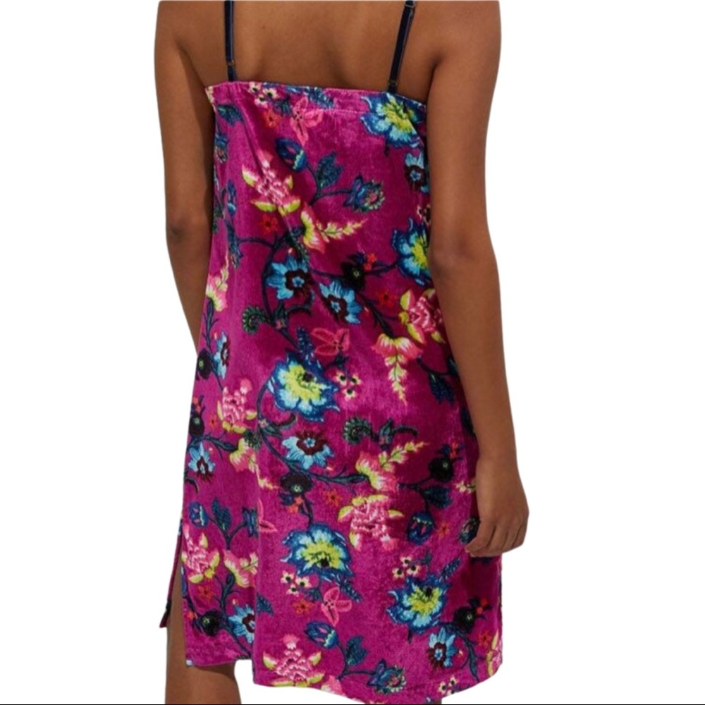 Anthropologie Women’s Shania Velvet Slip Mini Dress in Violet Size Large - Picture 7 of 7